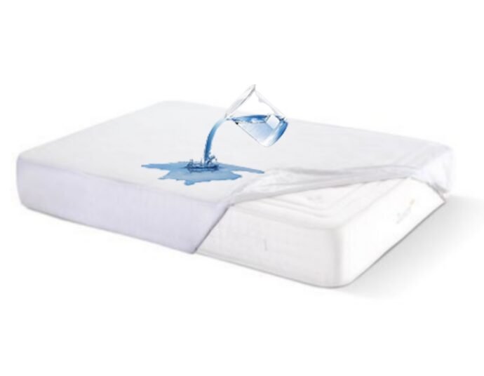 Protège matelas rembourrée imperméable blanc – Image 2