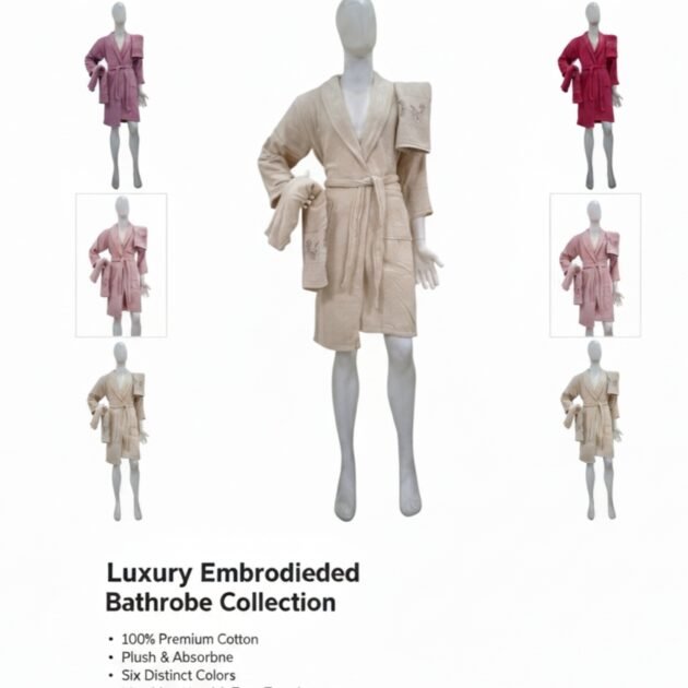 Sortie de bain pour femme 3 pièces taille standard