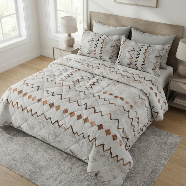 COUETTE DE LUX POUR 2 PLACES 4 PIECES